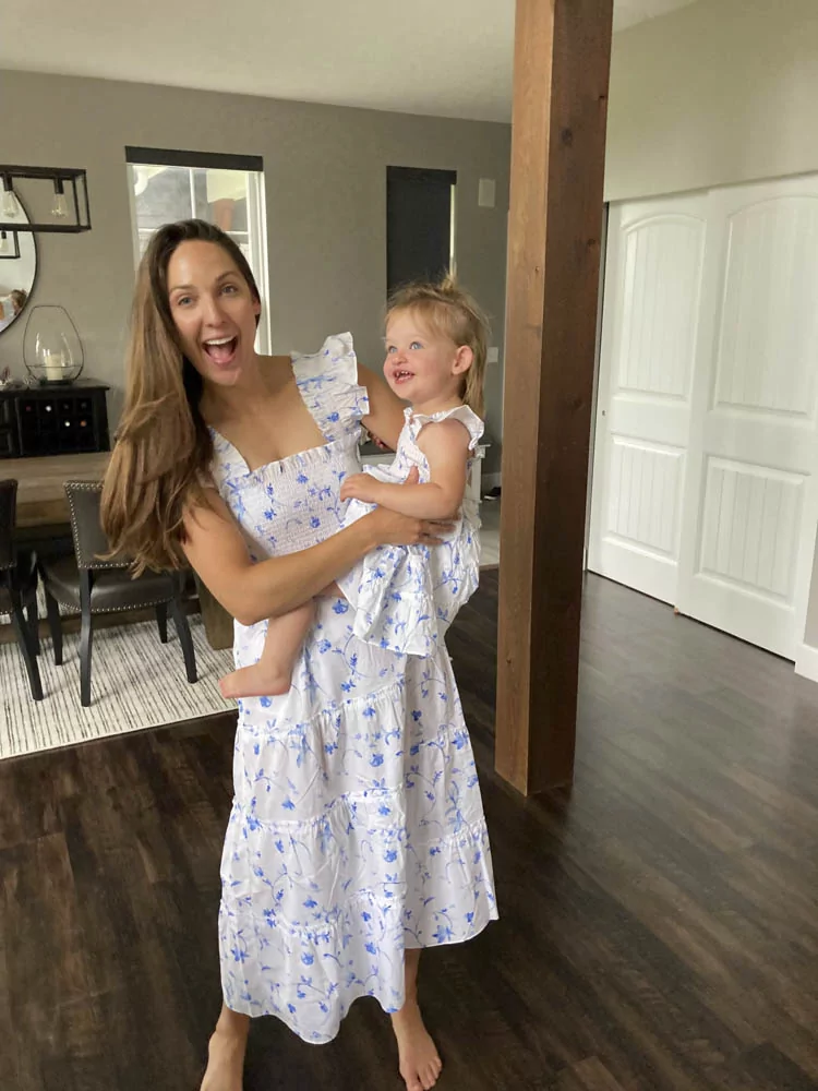 Dr. Cate Telehany of Finger Lakes Dental and her daughter